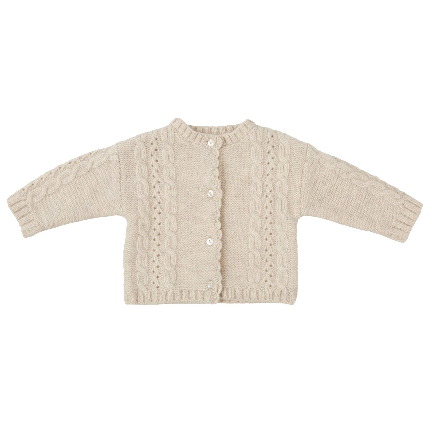 Beige Gender Neutral Cardigan