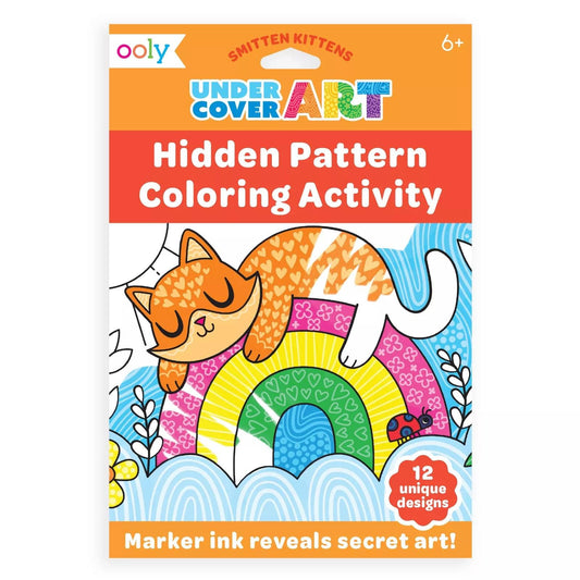 Undercover Art Hidden Patterns Coloring, Smitten Kitten