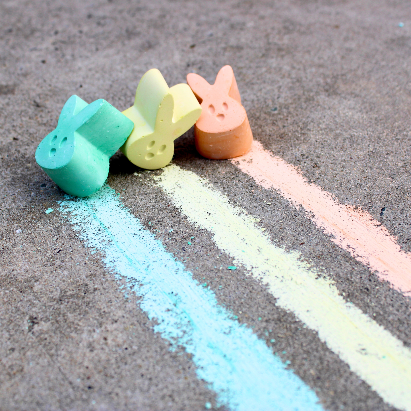 Easter Fluffle Handmade Sidewalk Chalk, Orange