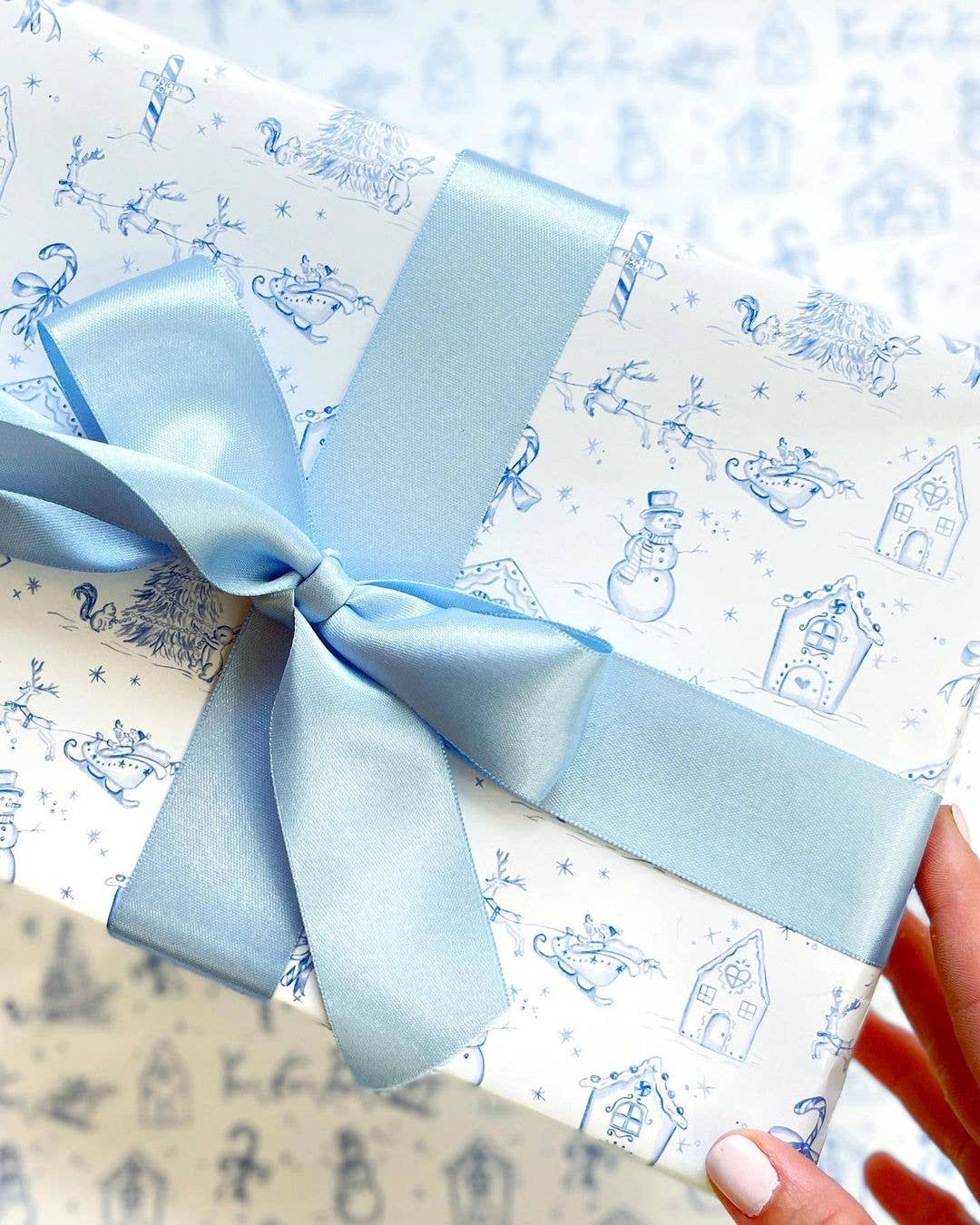 Winter Wonderland Toile Wrapping Paper