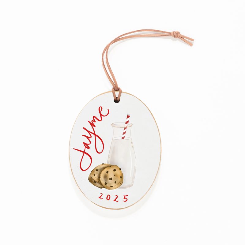 Ornament, Milk & Cookies