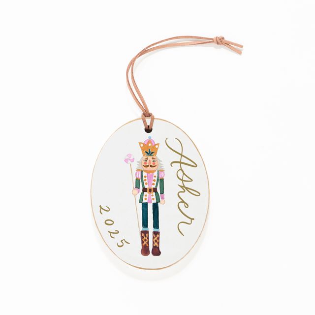 Ornament, Pink Nutcracker