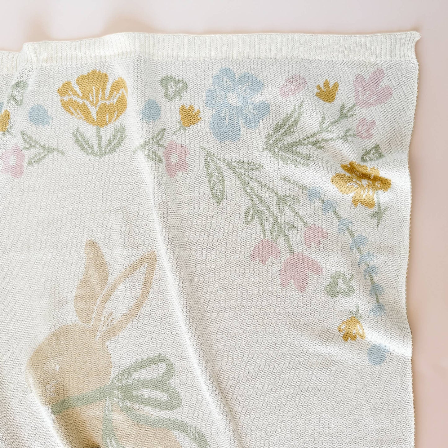 Pastel Bunny Cotton Blanket