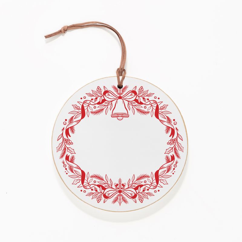Ornament, Red Toile