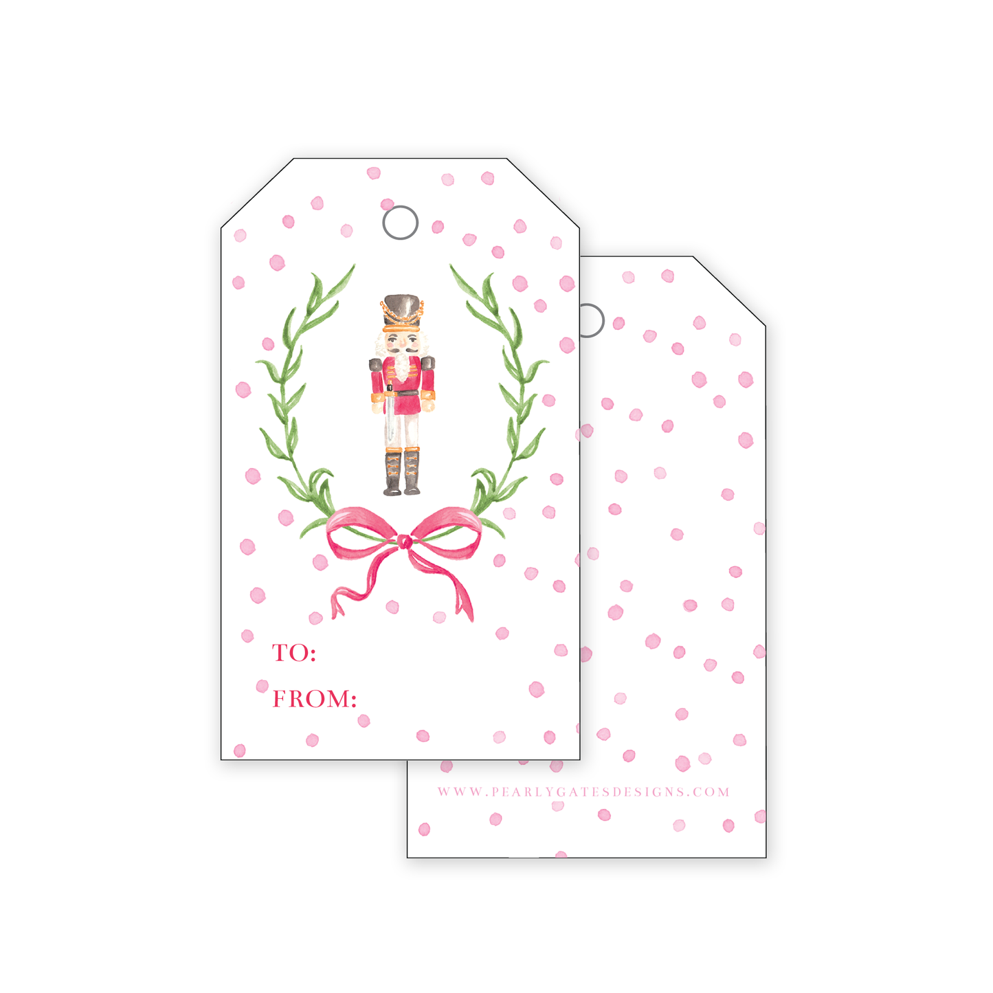 Set of 10 Gift Tags, Nutcracker