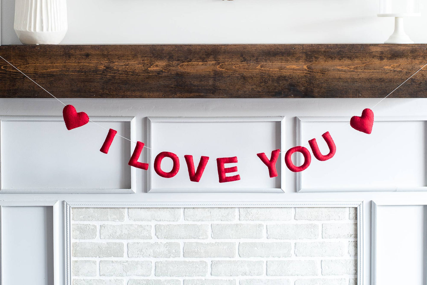 I Love You Valentines Felt Garland