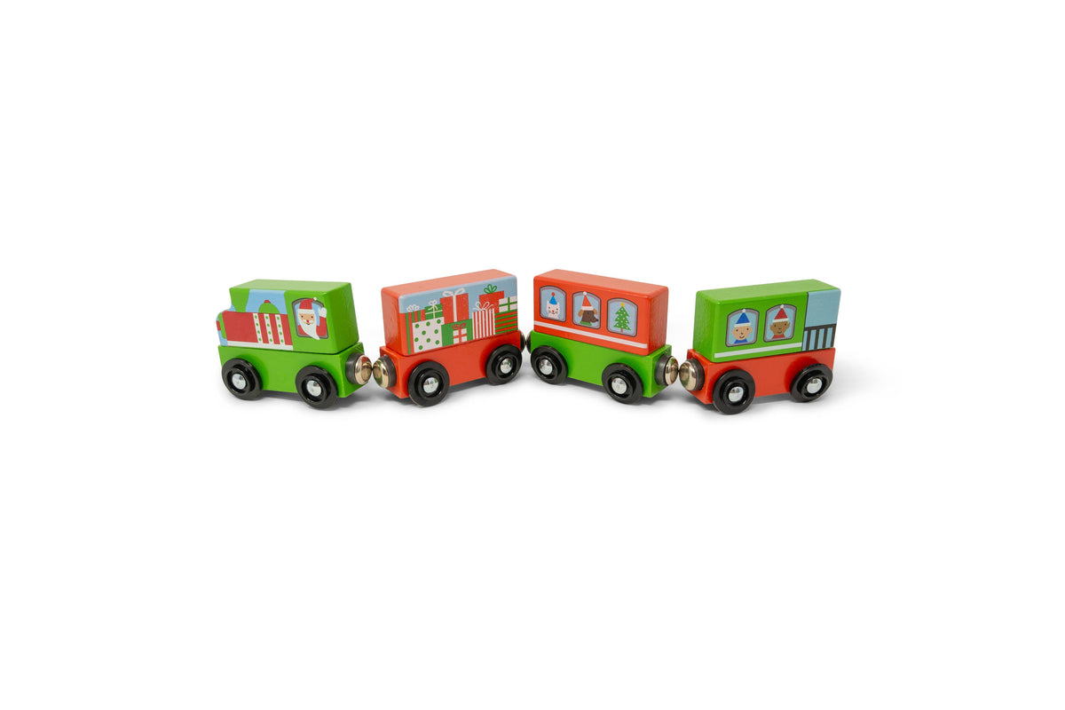 Magnetic Christmas Train Mighty Minis - Set of 4