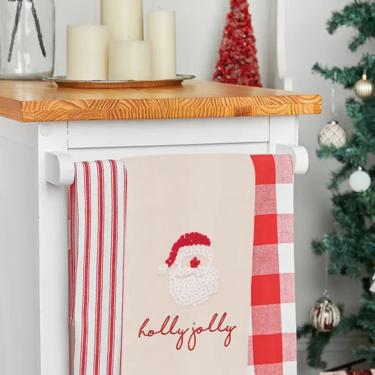 Holly Jolly Santa Towel