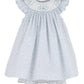 Blue Breeze Floral Bishop Smocked Dress