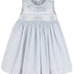 Blue Breeze Floral Smocked Ruffle Collar Dress