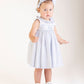 Blue Breeze Floral Smocked Ruffle Collar Dress