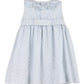 Blue Breeze Floral Smocked Ruffle Collar Dress