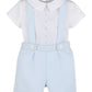 Timeless Treasures Boy Blue Overall Short Set