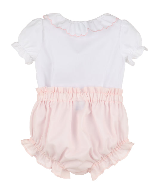 Classical Diamond Smock Bloomer Set