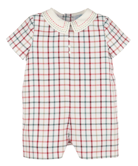 Tattersall Boy Romper