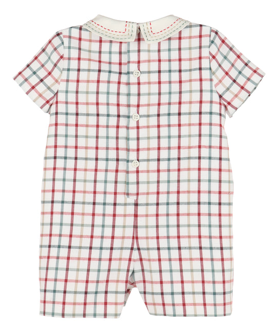 Tattersall Boy Romper