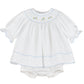 Classic Embroidery Feston Bishop Dress