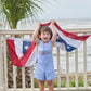 Smocked Shortall - Flags