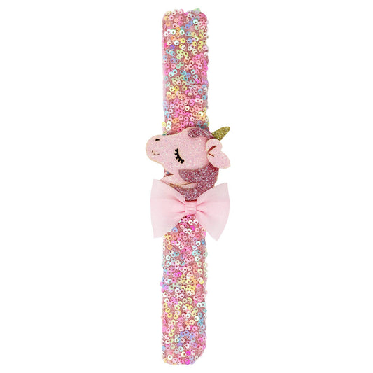 Unicorn Sequin Slap Bracelet