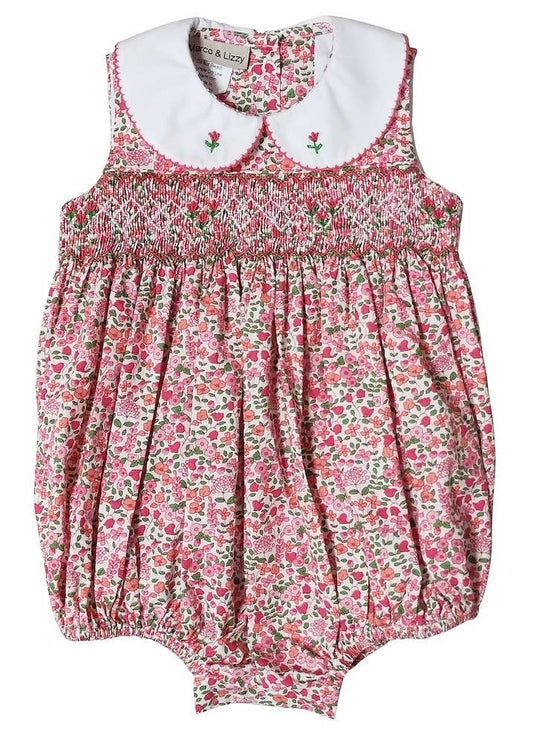 Brooke Floral Print Smocked Bubble