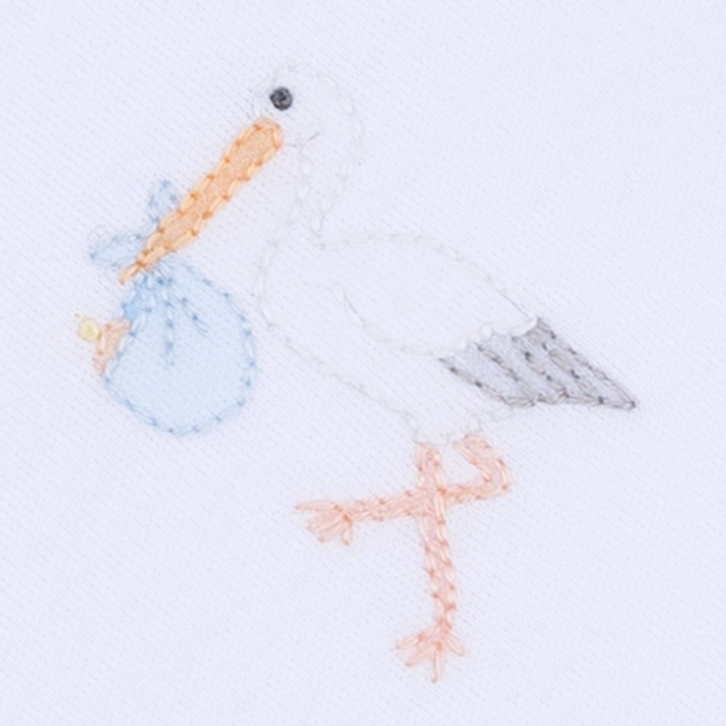 Vintage Stork Receiving Blanket