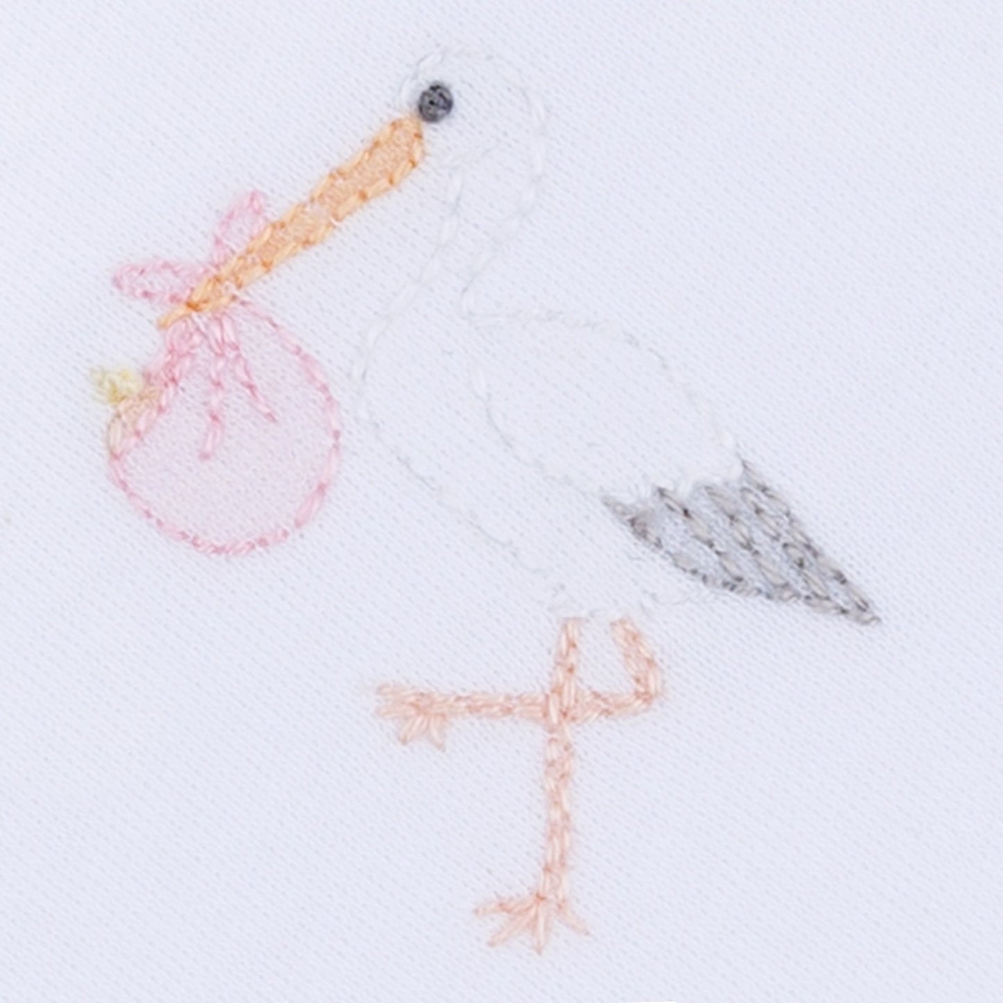 Vintage Stork Receiving Blanket