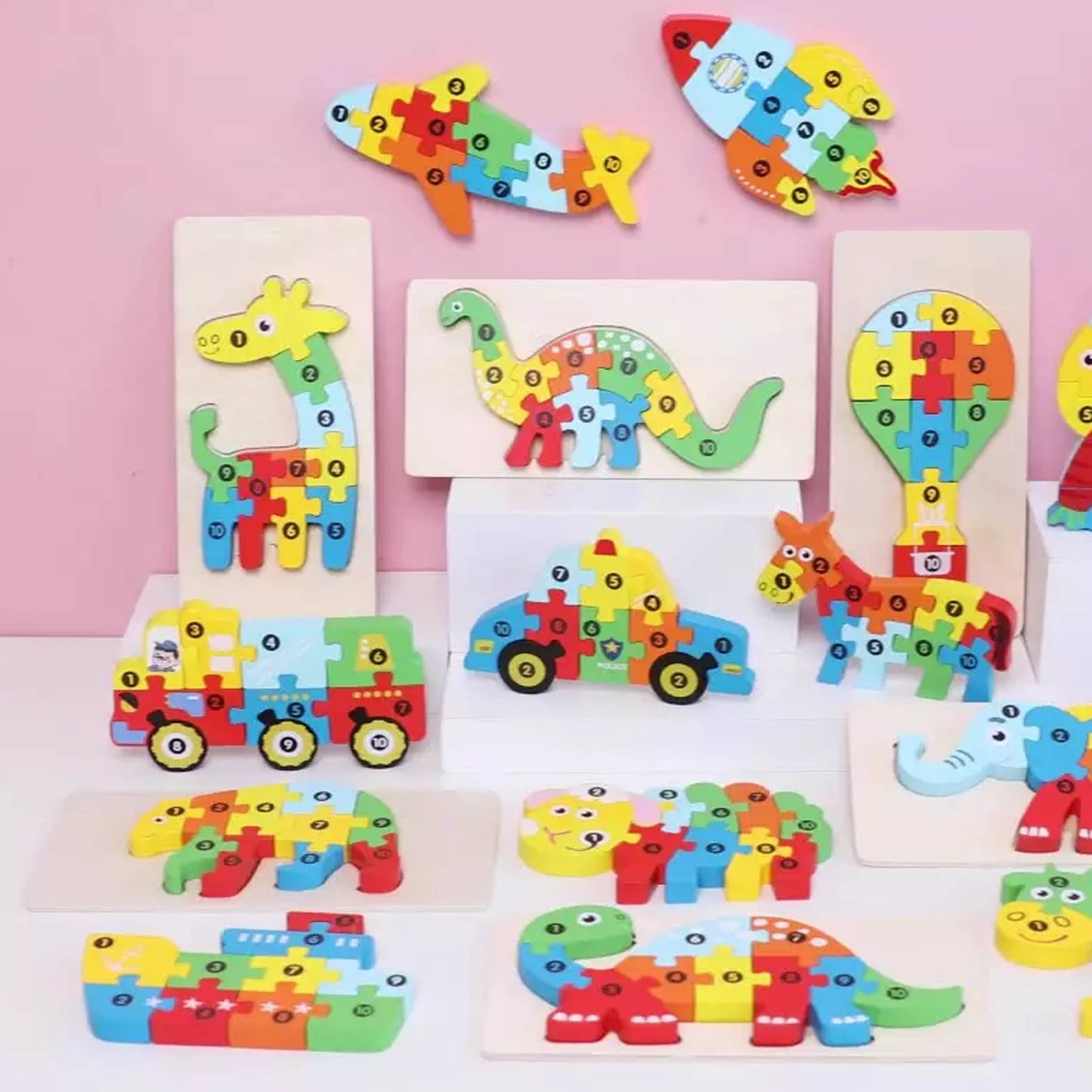 Montessori & Educational Wooden Puzzle Toy- Assorted