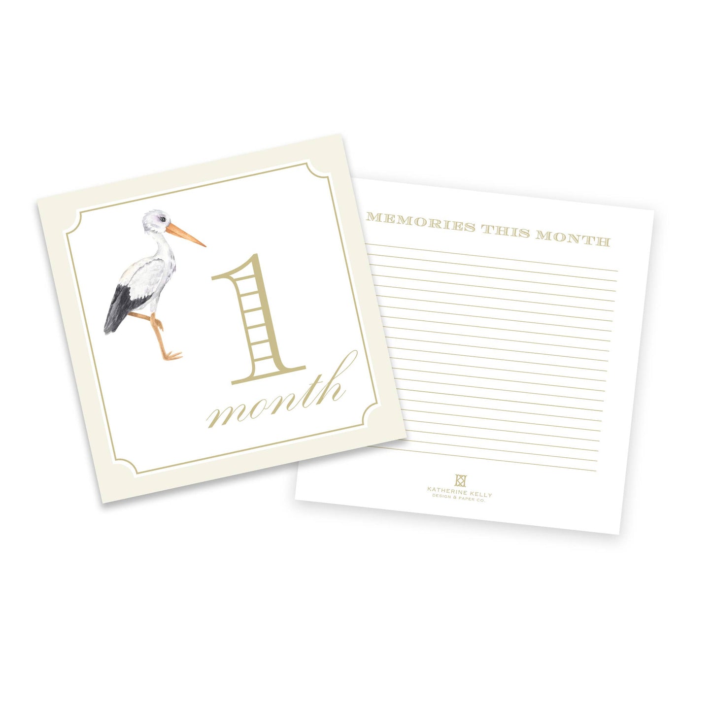 Milestone Cards, Classic Cream