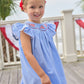 Smocked Bishop Dress - Flags
