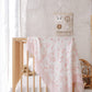 Muslin Swaddle, Pink Toile De Jouy