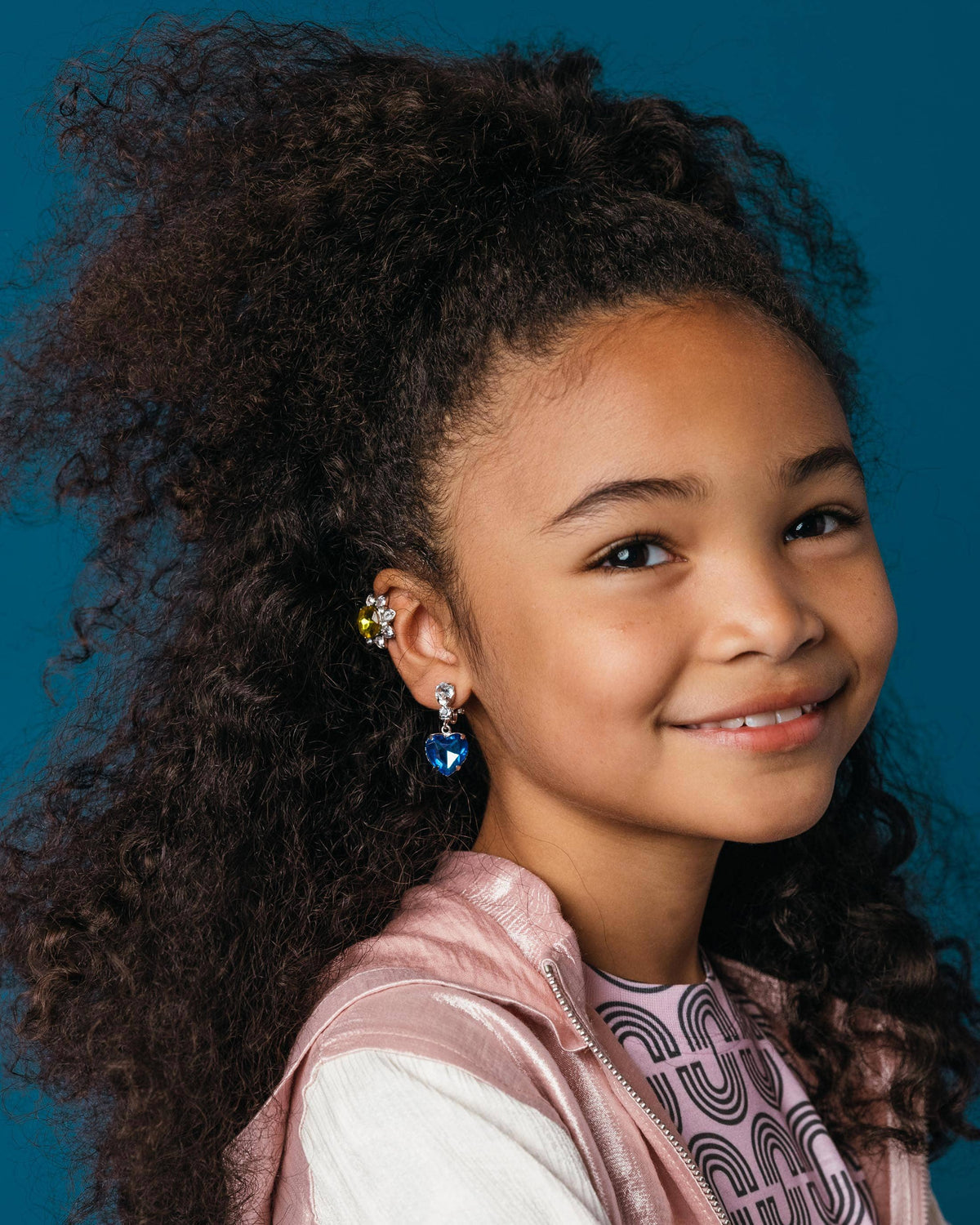 Multi-colored Gem Clip-On Earring Set