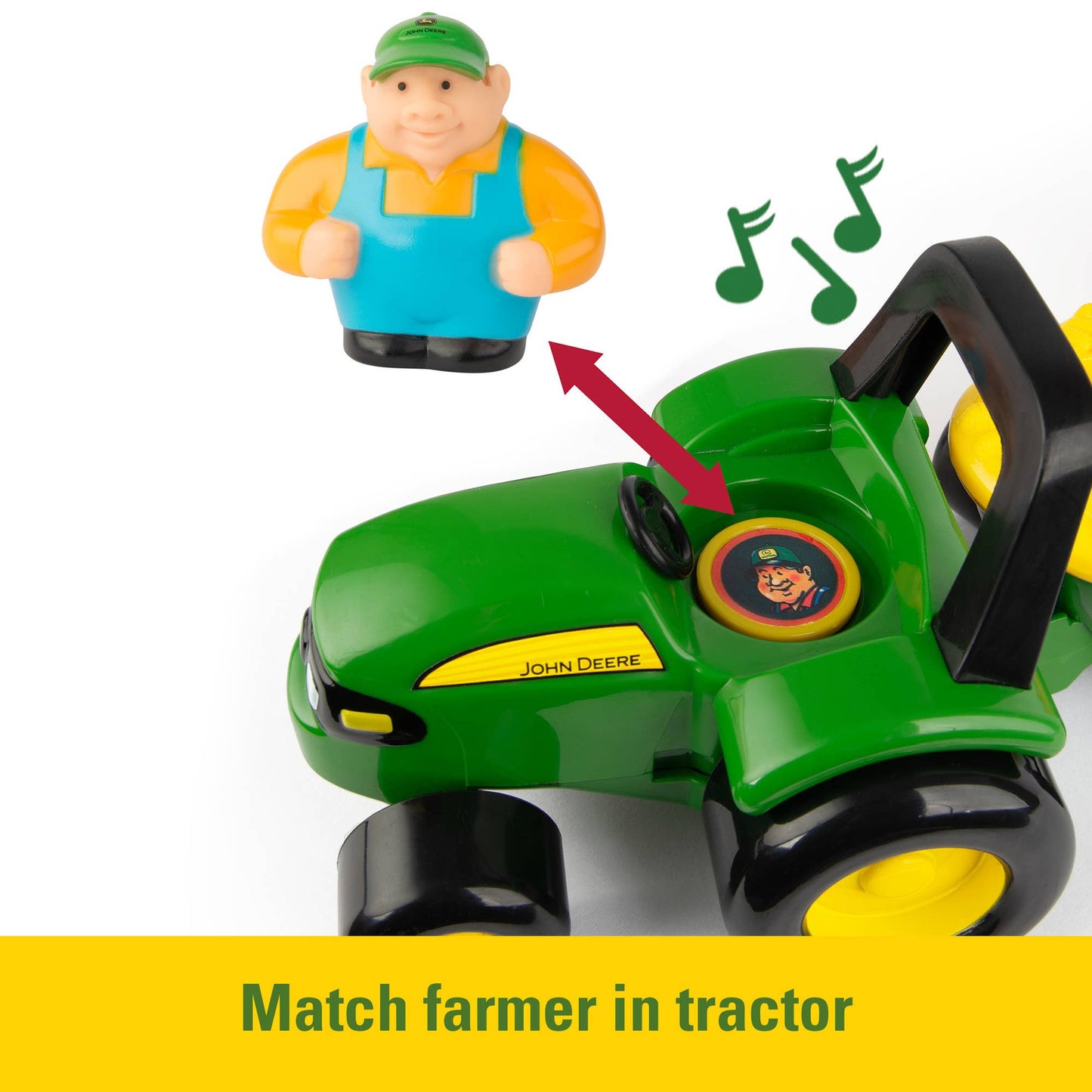 John Deere Animal Sounds Hayride Musical Tractor Toy