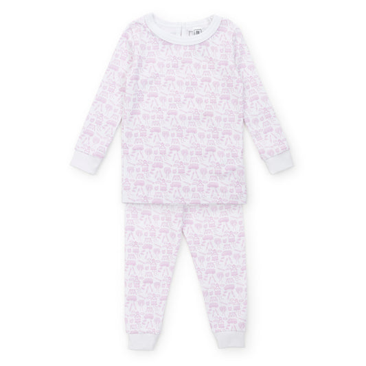 Ava Pajama Set, School Days Pink