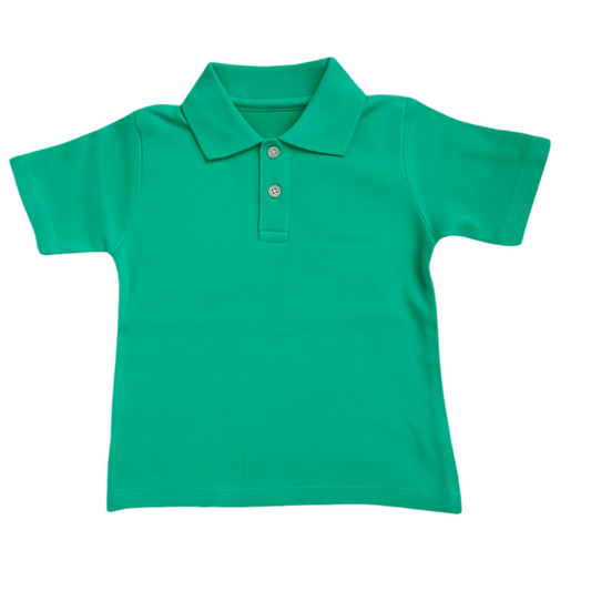 Short Sleeve Polo Shirt, Mint Green
