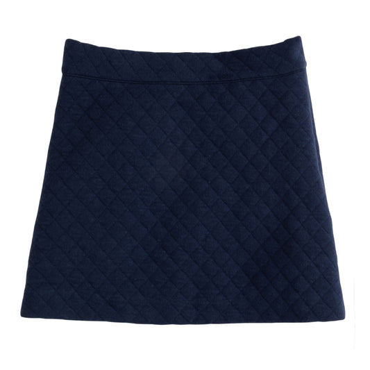 Quilted Mini Skirt - Navy