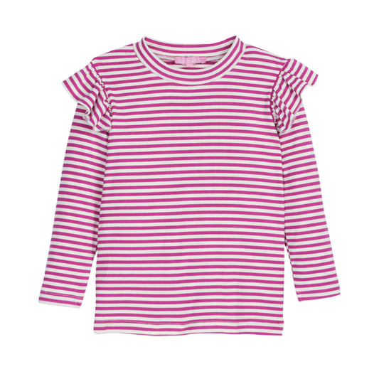 Sadie Top - Fruit Punch Sparkle Stripe