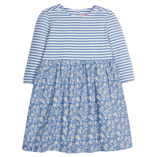 Rosie Dress - Roland Floral Blue