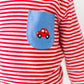 Long Sleeve Striped Pocket Tee, Car