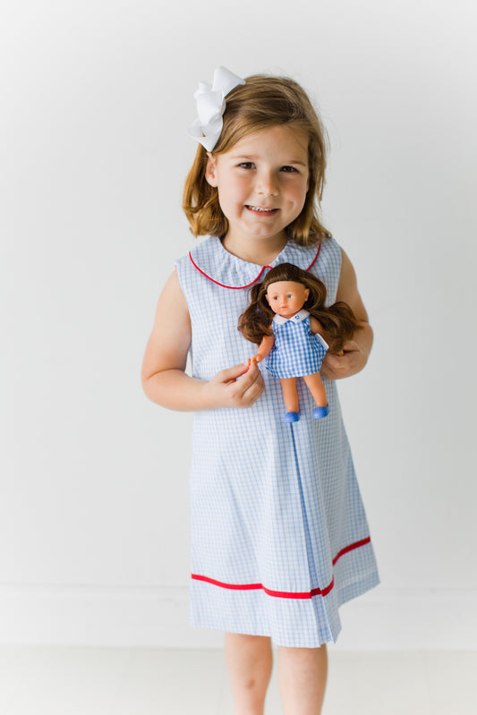 Sienna Blue Check Dress