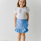 Pomeline Blouse, White Broadcloth