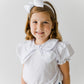 Pomeline Blouse, White Broadcloth