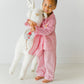 Girl's Striped Merry Little Bear Pajamas