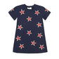 Navy and Red Star Dress