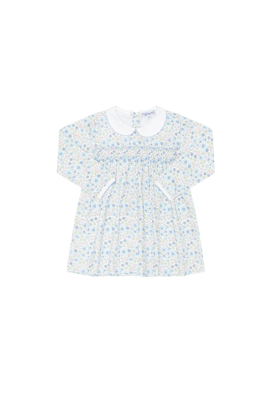 Blue Meadow Smocked Longsleeve Dress