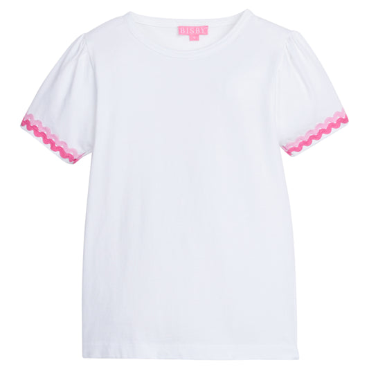 Ricrac Tee - Pink Ricrac