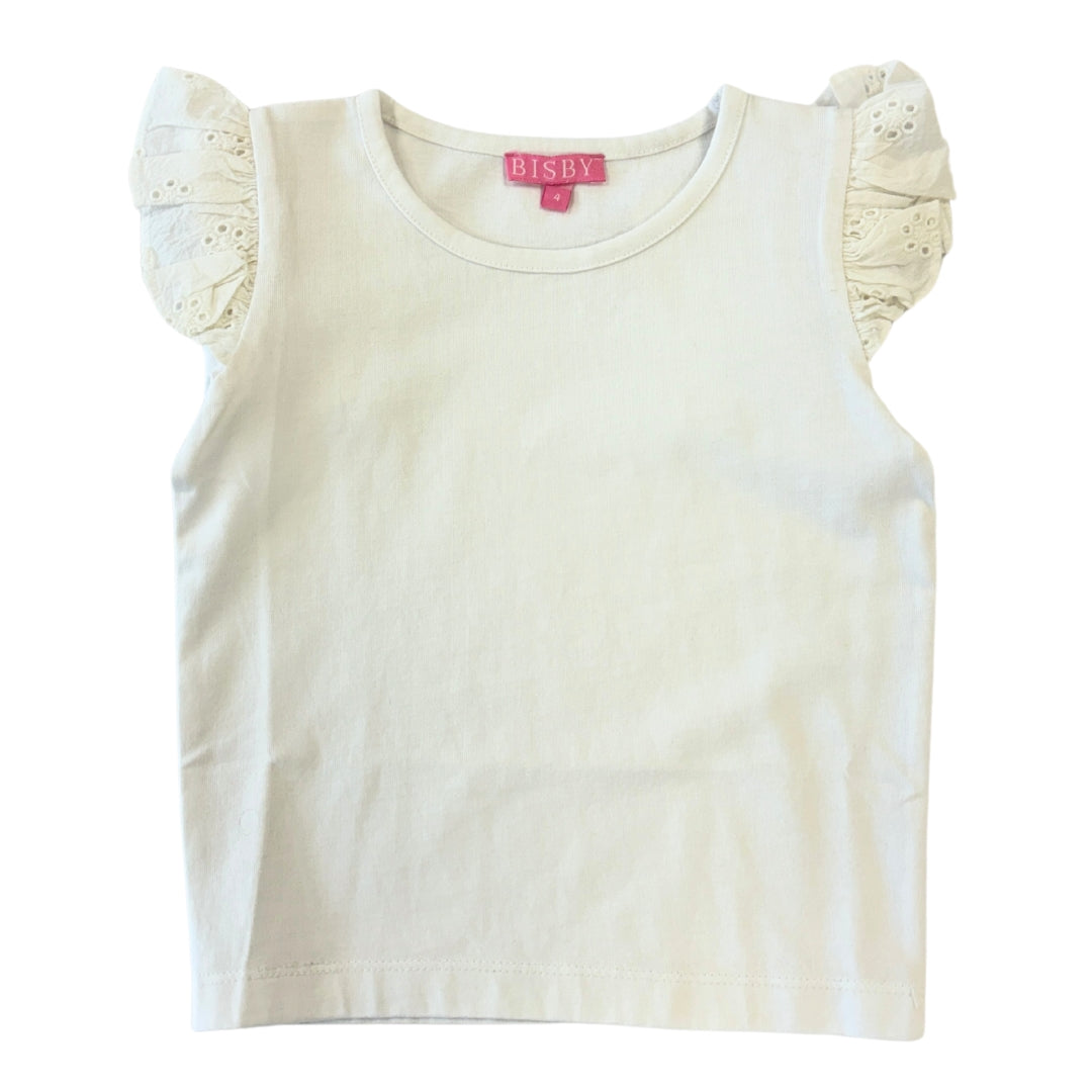 Eyelet Tank - White