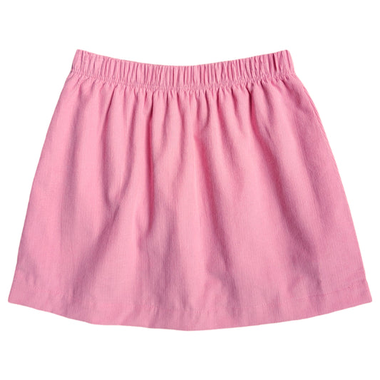 Girl's Light Bubblegum Pink Corduroy Skort