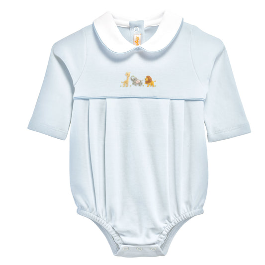 Long Sleeve Embroidered Bubble, Safari