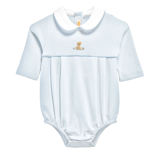 Long Sleeve Embroidered Bubble, Puppy