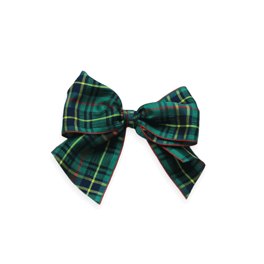 Tartan Sailor Bow, Green